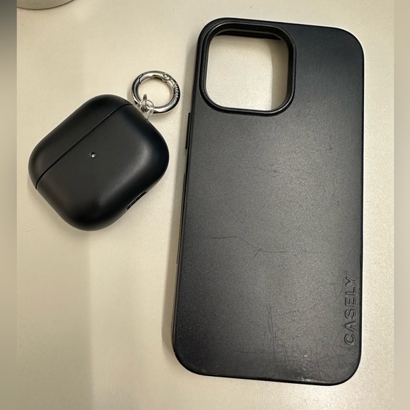 Casey Black Phone Case and AirPods 3 Case Set - Picture 1 of 4